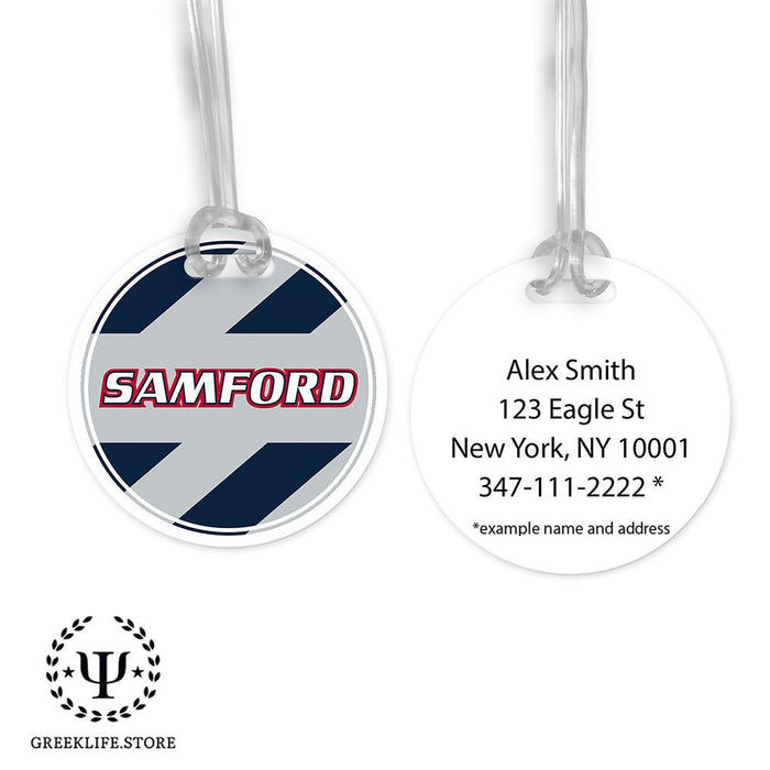 Samford University Luggage Bag Tag (round)