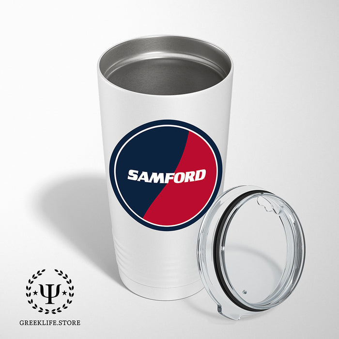 Samford University Stainless Steel Tumbler - 20oz - Ringed Base