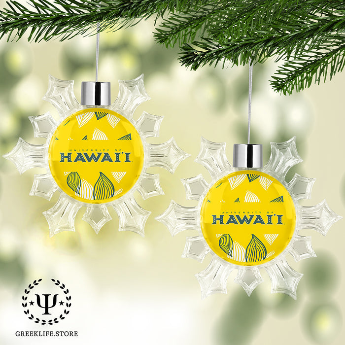 University of Hawaii MANOA Christmas Ornament - Snowflake