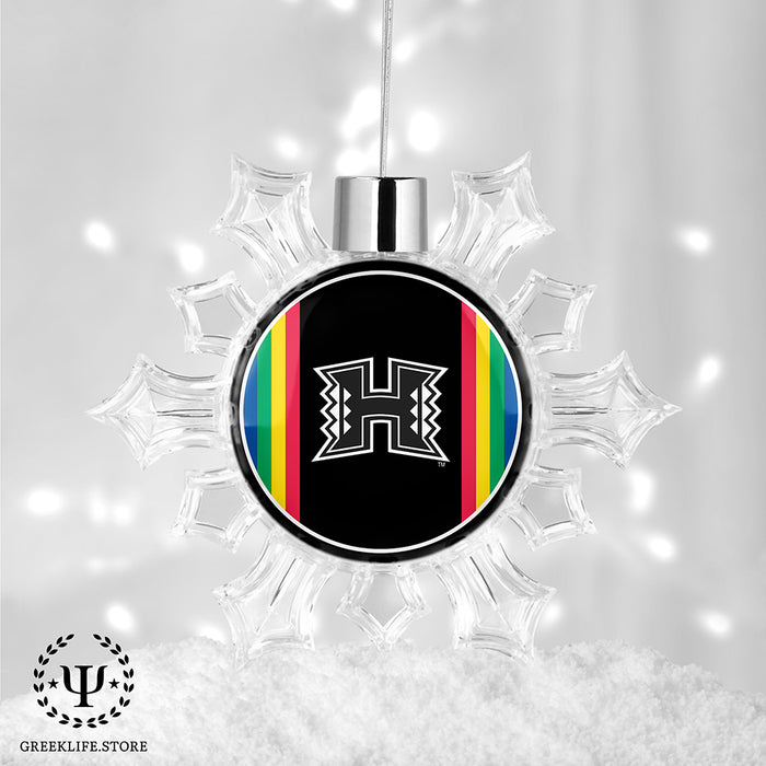 University of Hawaii MANOA Christmas Ornament - Snowflake