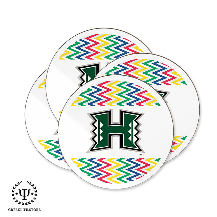 University of Hawaii MANOA Beverage coaster round (Set of 4)