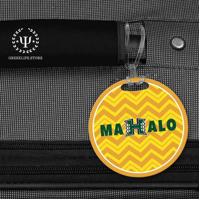 University of Hawaii Luggage Bag Tag (round)