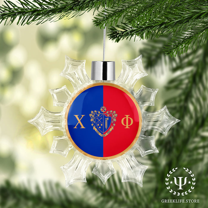 Chi Phi Christmas Ornament - Snowflake