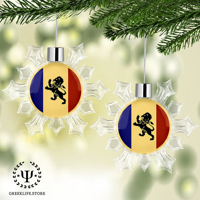 Delta Kappa Epsilon Christmas Ornament - Snowflake