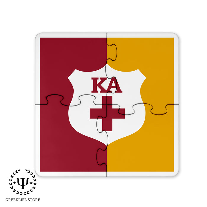 Kappa Alpha Order Beverage Jigsaw Puzzle Coasters Square (Set of 4)