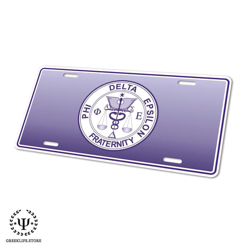 Phi Delta Epsilon Decorative License Plate - greeklife.store
