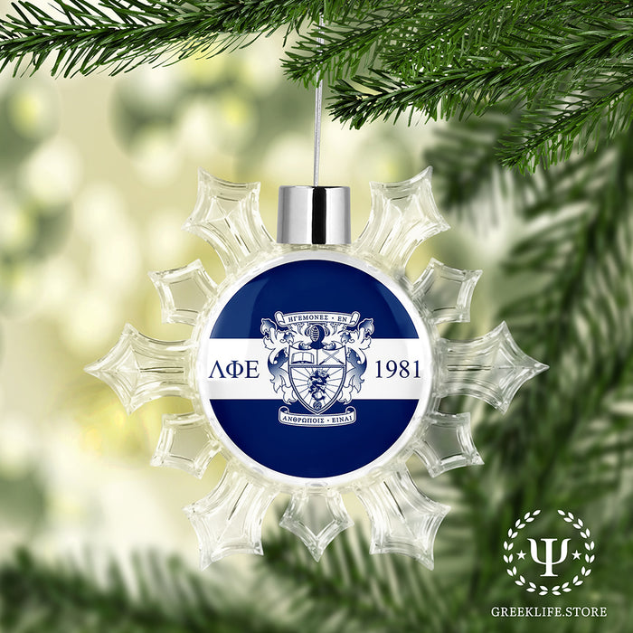 Lambda Phi Epsilon Christmas Ornament - Snowflake