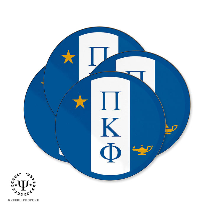 Pi Kappa Phi Beverage coaster round (Set of 4)