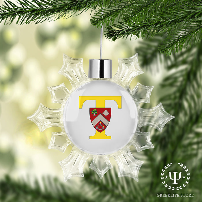 Triangle Fraternity Christmas Ornament - Snowflake