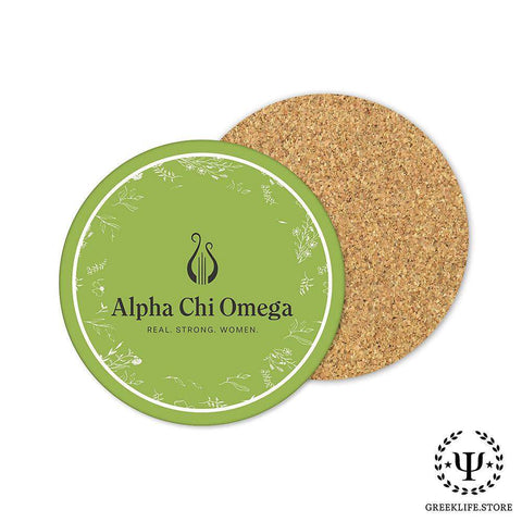 Alpha Chi Omega Beverage Coasters Round (Set of 4)