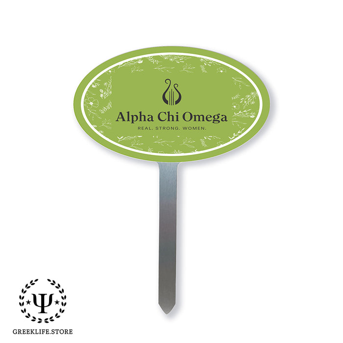 Alpha Chi Omega Yard Sign Oval