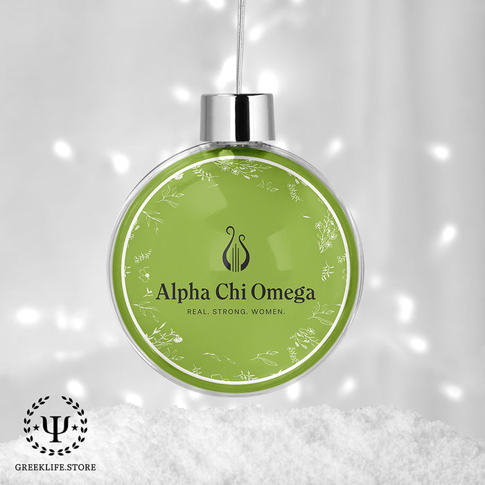 Alpha Chi Omega Christmas Ornament - Ball