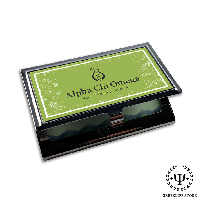 Alpha Chi Omega Business Card Holder