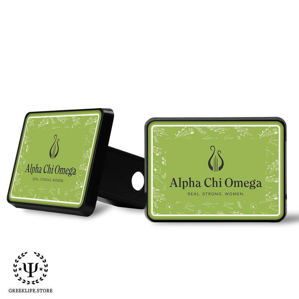 Alpha Chi Omega Trailer Hitch Cover — GreekLife.Store
