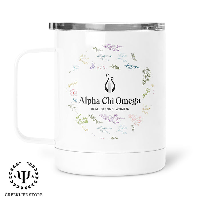 Alpha Chi Omega Stainless Steel Travel Mug 13 OZ