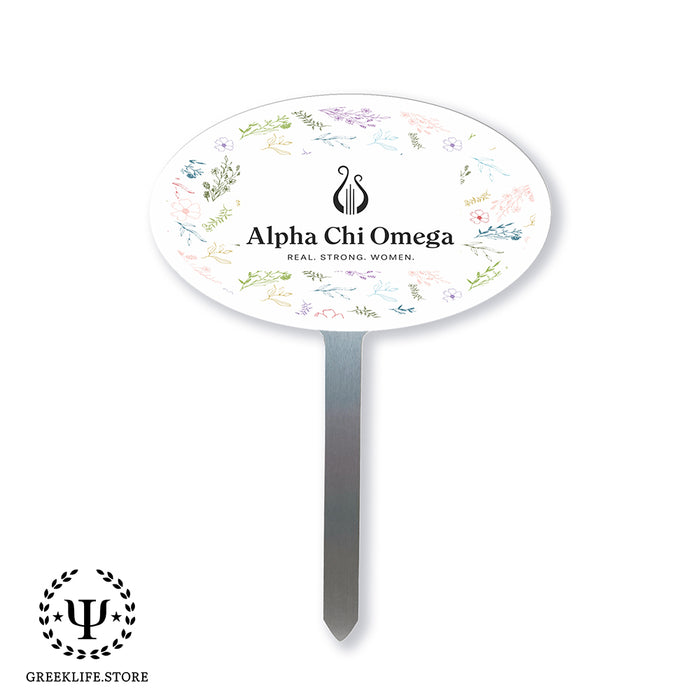 Alpha Chi Omega Yard Sign Oval