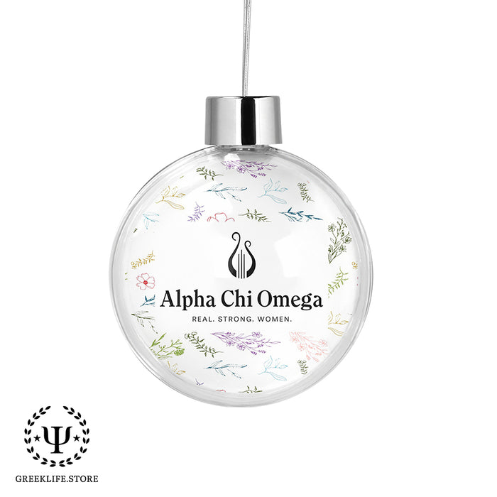 Alpha Chi Omega Christmas Ornament - Ball