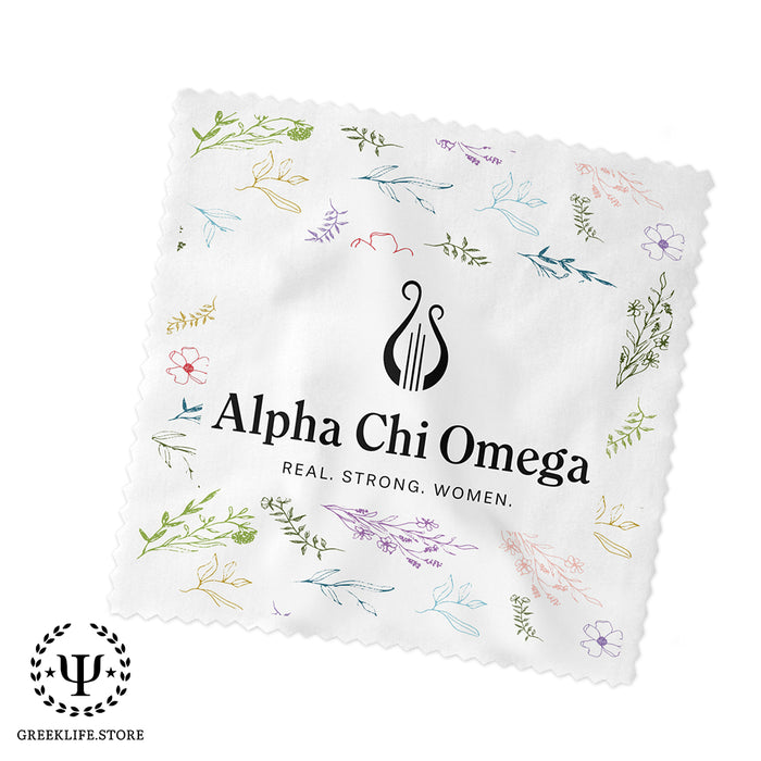 Alpha Chi Omega Eyeglass Cleaner & Microfiber Cleaning Cloth