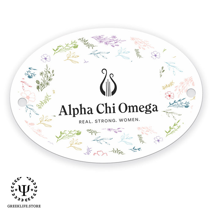 Alpha Chi Omega Door Sign