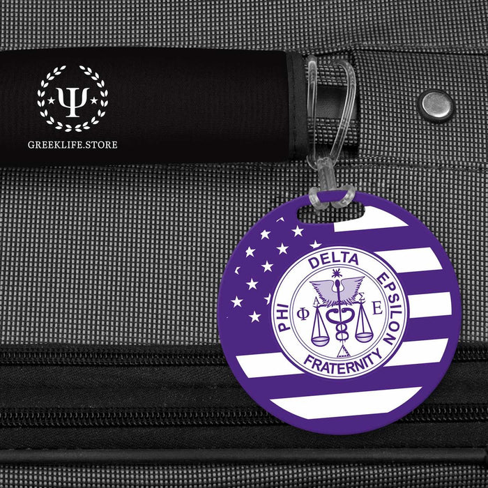 Phi Delta Epsilon Luggage Bag Tag (round) - greeklife.store