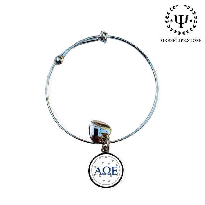 Alpha Omega Epsilon Round Adjustable Bracelet