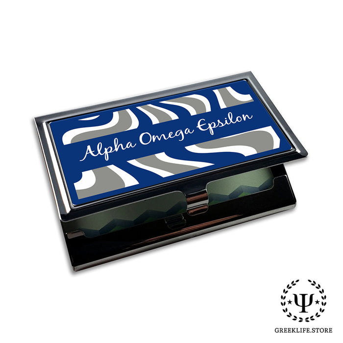 Alpha Omega Epsilon Business Card Holder