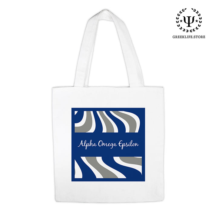 Alpha Omega Epsilon Market Canvas Tote Bag