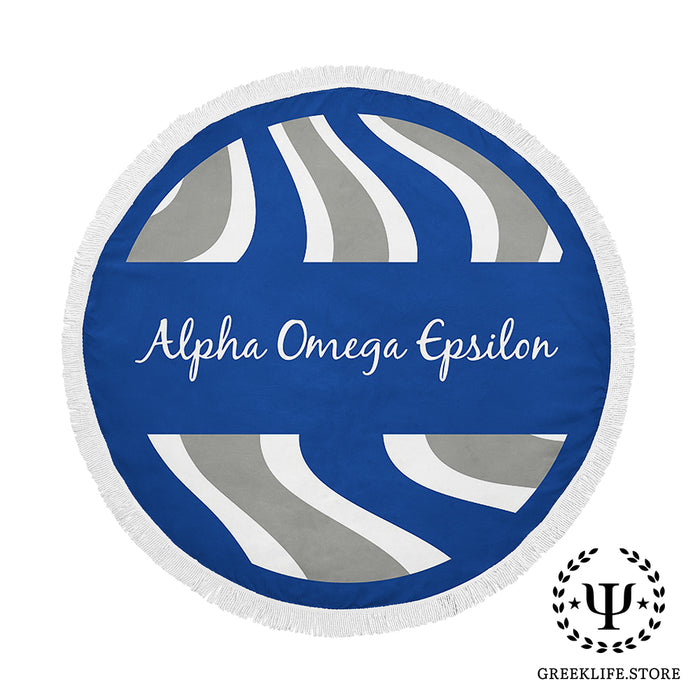 Alpha Omega Epsilon Beach & Bath Towel Round (60”)