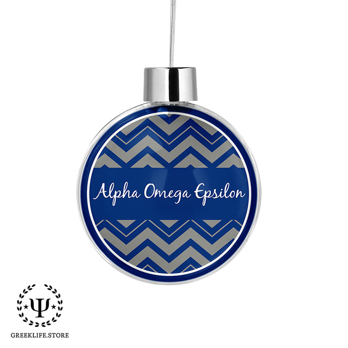 Alpha Omega Epsilon Christmas Ornament - Ball