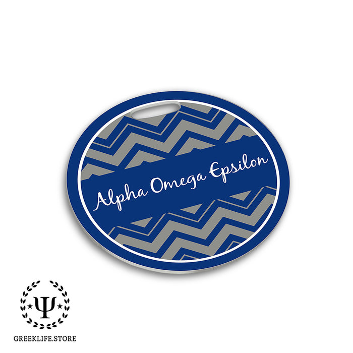 Alpha Omega Epsilon Luggage Bag Tag (round)