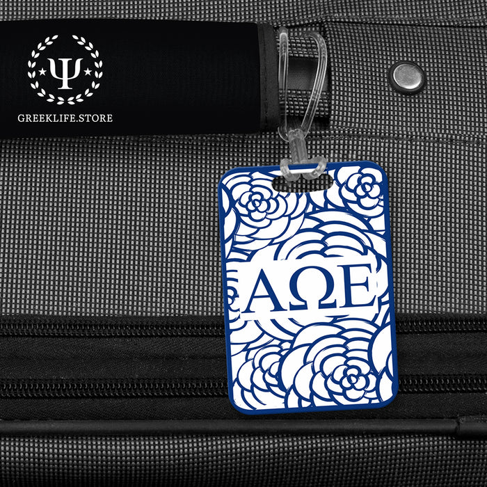 Alpha Omega Epsilon Luggage Bag Tag (Rectangular)
