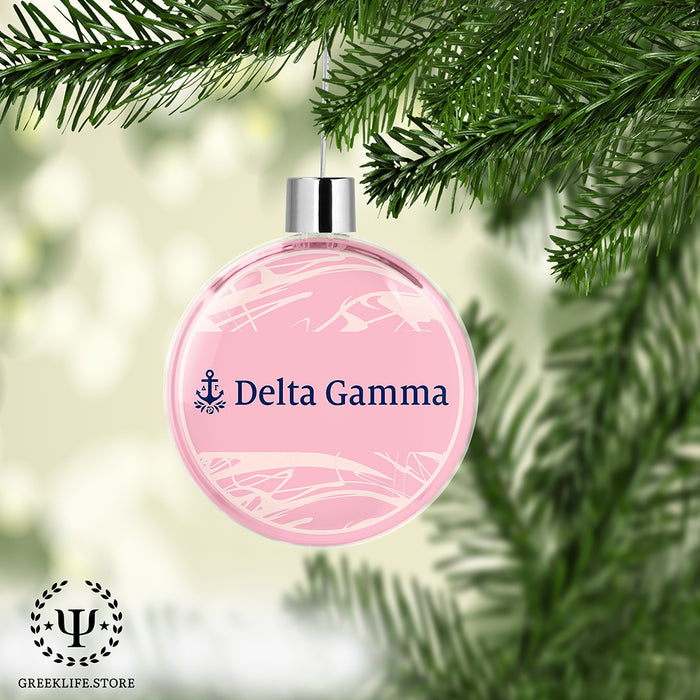 Delta Gamma Christmas Ornament Flat Round