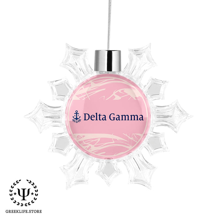 Delta Gamma Christmas Ornament - Snowflake