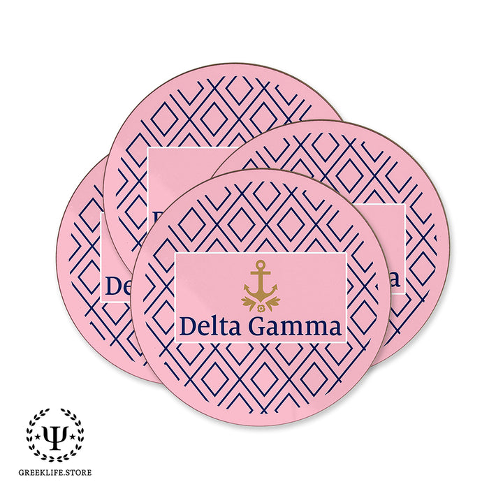 Delta Gamma Beverage coaster round (Set of 4)