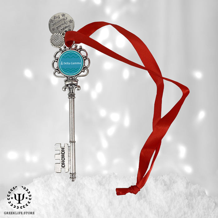 Delta Gamma Christmas Ornament Santa Magic Key