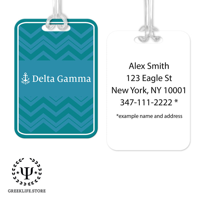 Delta Gamma Luggage Bag Tag (Rectangular)