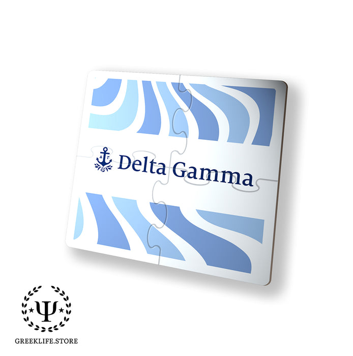 Delta Gamma Beverage Jigsaw Puzzle Coasters Square (Set of 4)