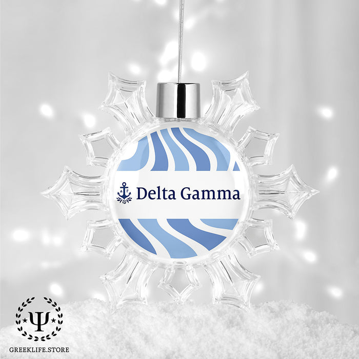 Delta Gamma Christmas Ornament - Snowflake