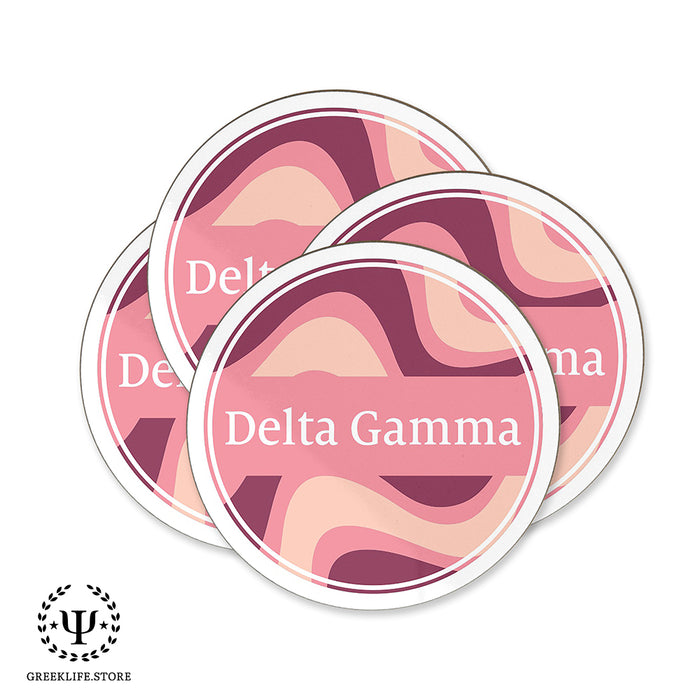 Delta Gamma Beverage coaster round (Set of 4)