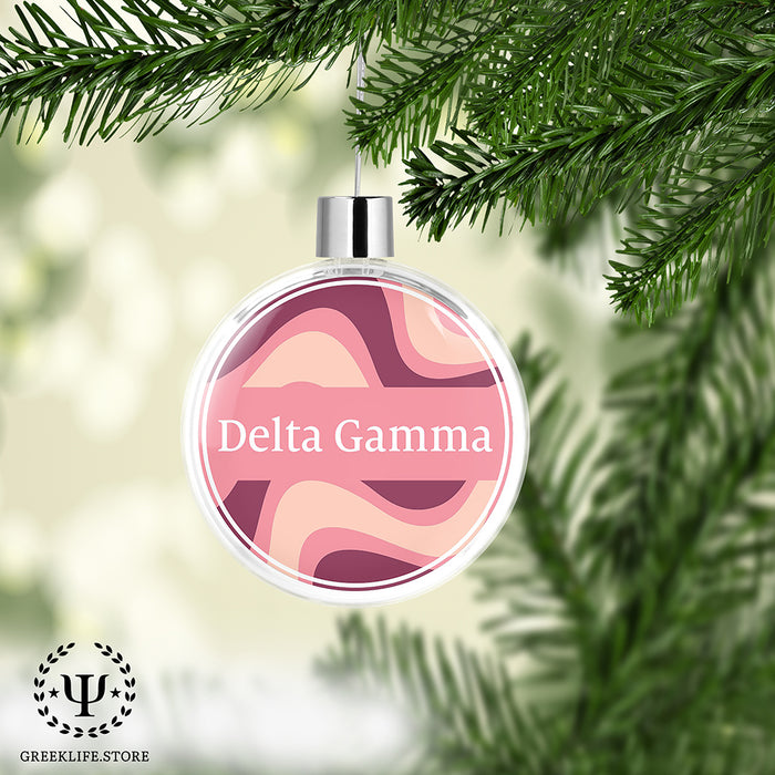 Delta Gamma Christmas Ornament Flat Round