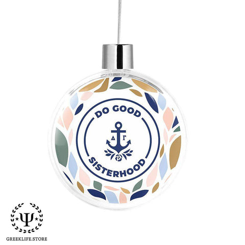 Delta Gamma Christmas Ornament Flat Round