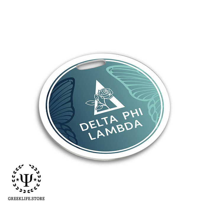Delta Phi Lambda Luggage Bag Tag (round)