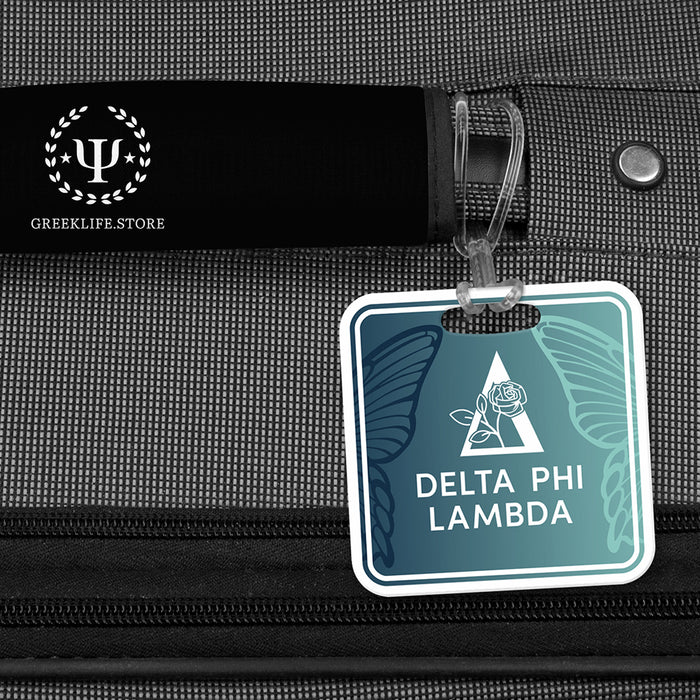 Delta Phi Lambda Luggage Bag Tag (square)