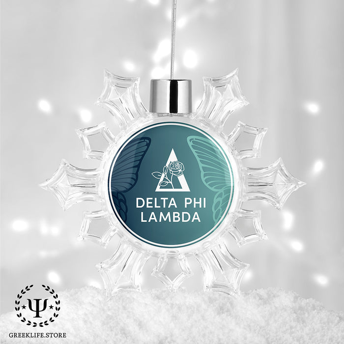 Delta Phi Lambda Christmas Ornament - Snowflake