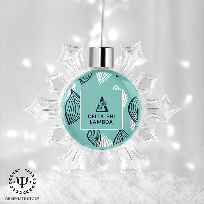 Delta Phi Lambda Christmas Ornament - Snowflake
