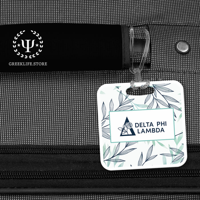 Delta Phi Lambda Luggage Bag Tag (square)