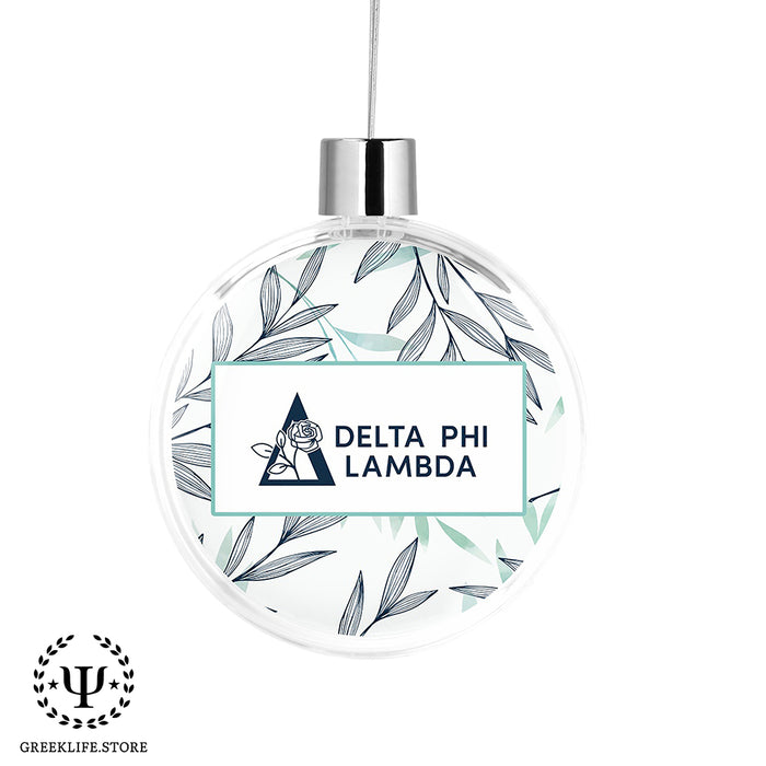 Delta Phi Lambda Christmas Ornament - Flat Round