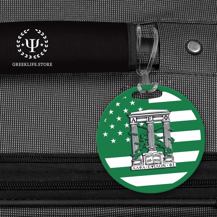 Alpha Epsilon Phi Luggage Bag Tag (round) - greeklife.store