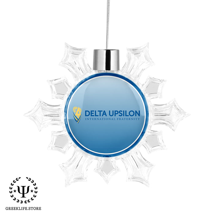 Delta Upsilon Christmas Ornament - Snowflake