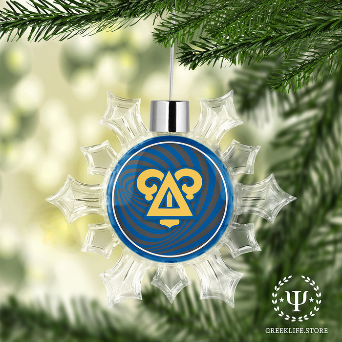 Delta Upsilon Christmas Ornament - Snowflake